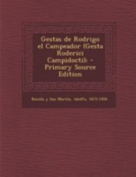 Paperback Gestas de Rodrigo el Campeador (Gesta Roderici Campidocti); [Spanish] Book