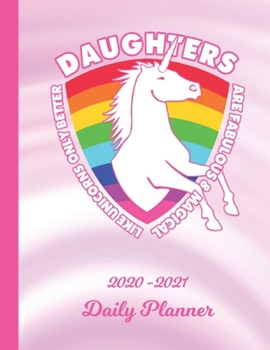 Daily Planner: Daughter White 1 Year Organizer (12 Months) | 2020 - 2021 Planning | Appointment Calendar Schedule | 365 Pages for Planning | January ... | Plan Each Day, Set Goals & Get Stuff Done