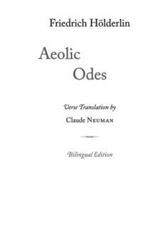 Paperback Aeolic Odes Book