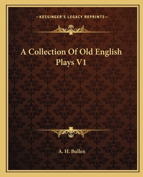 Paperback A Collection Of Old English Plays V1 Book