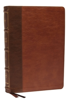 Imitation Leather KJV Holy Bible: Large Print Verse-By-Verse with Cross References, Brown Leathersoft, Comfort Print: King James Version (MacLaren Series) [Large Print] Book