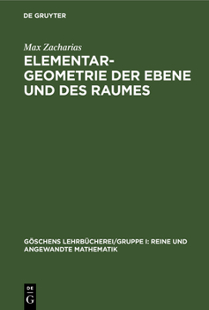 Hardcover Elementargeometrie Der Ebene Und Des Raumes [German] Book