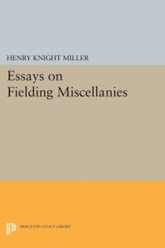 Paperback Essays on Fielding Miscellanies Book