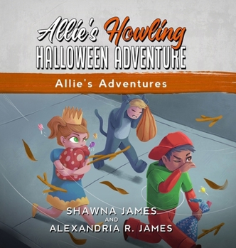 Hardcover Allie's Howling Halloween Adventure [Large Print] Book