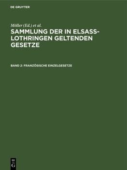 Hardcover Französische Einzelgesetze [German] Book