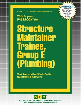 Paperback Structure Maintainer Trainee, Group E (Plumbing) Book