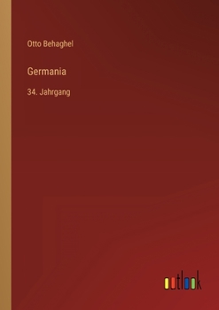 Paperback Germania: 34. Jahrgang [German] Book