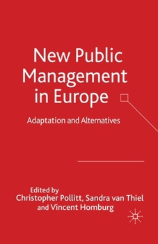 Paperback New Public Management in Europe: Adaptation and Alternatives Book