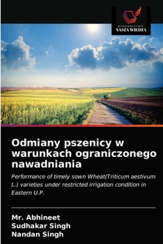 Paperback Odmiany pszenicy w warunkach ograniczonego nawadniania [Polish] Book