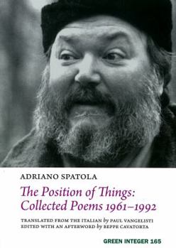 Paperback The Position of Things: Collected Poems 1961-1992 [Italian] Book