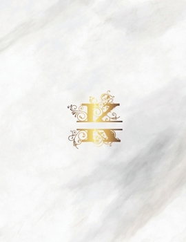 Paperback K: Monogram Initial Weekly Academic Planner Marble 8.5 x 11 Book