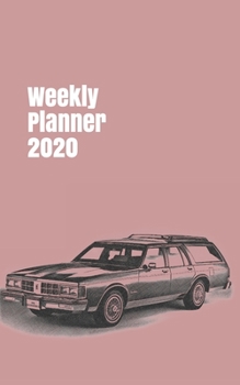 Paperback Weekly Planner 2020: calendar organizer for car enthusiasts. 5x8. 120 pages. Book
