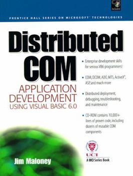 Paperback Distributed COM Application Development Using Visual Basic 6.0 and MTS Book