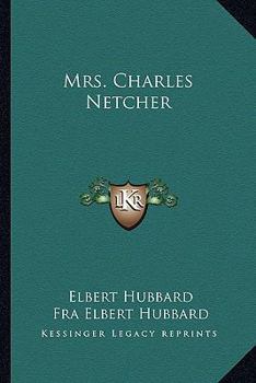 Paperback Mrs. Charles Netcher Book