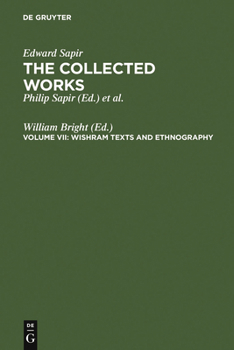 Hardcover Wishram Texts & Ethnography Book