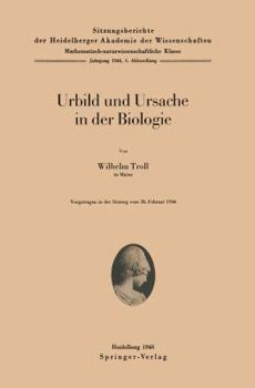 Paperback Urbild Und Ursache in Der Biologie [German] Book