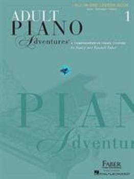 Spiral-bound Adult Piano Adventures All-In-One Piano Course Book 1 (Book/Online Audio) Book