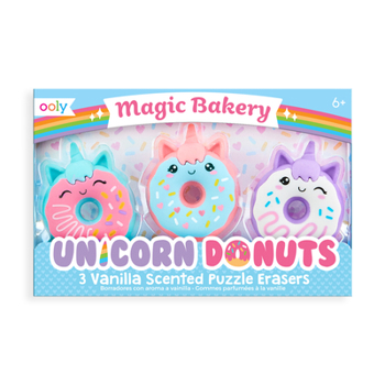 Misc. Magic Bakery Unicorn Donuts Scented Erasers - Set of 3 Book