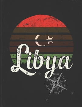 Libya: Libyan Vintage Flag Personalized Retro Gift Idea for Coworker Friend or Boss  2020 Calendar Daily Weekly Monthly Planner Organizer