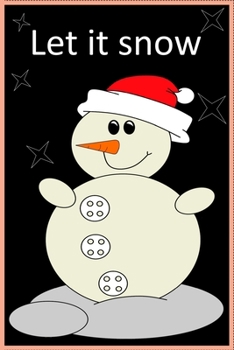 Paperback Notizblock "Let it snow": 120 Seiten, wei?, gepunktet. [German] Book