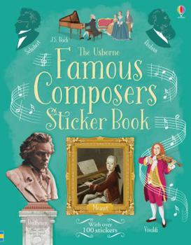 Paperback Famous Composers Sticker Book