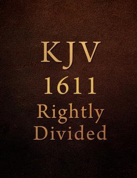 Paperback KJV: 1611 Rightly Divided Book