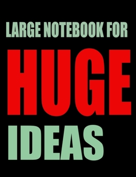 Paperback Large Notebook & Journal for Writing: (100 pages, Lined, 8.5x11 inches, Matte, Colorful Cover) Book