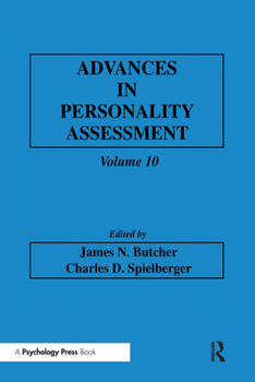 Hardcover Advances in Personality Assessment: Volume 10 Book