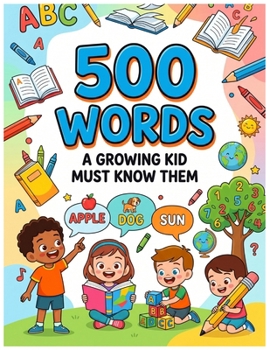 Paperback 500 words: A growing kid must know them Book
