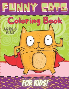Paperback Funny Cats Coloring Book