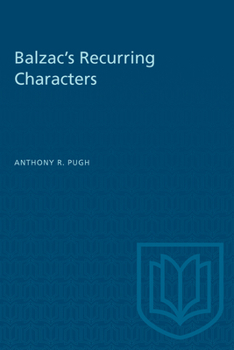 Paperback Balzac's Recurring Characters Book