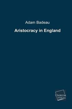 Paperback Aristocracy in England Book