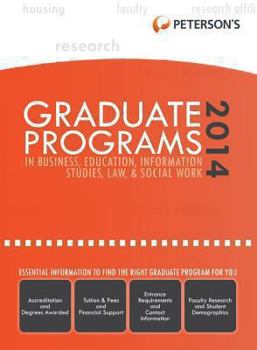 Graduate Programs in Business, Education, Information Studies, Law & Social Work 2014 (Grad 6)