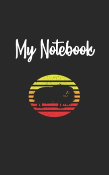 Paperback My Notebook: Yak Retro And Vintage Style 100 Pages And Lined Book
