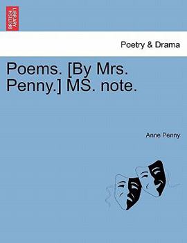 Paperback Poems. [By Mrs. Penny.] Ms. Note. Book