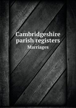 Paperback Cambridgeshire parish registers Marriages Book