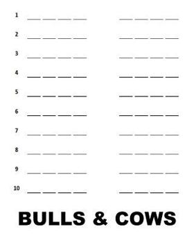 Paperback Bulls & Cows: 350 Games Book