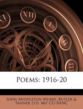 Paperback Poems: 1916-20 Book