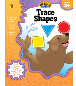 Paperback Trace Shapes, Ages 3 - 5 Book