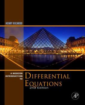 Hardcover A Modern Introduction to Differential Equations Book