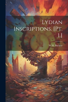 Paperback Lydian Inscriptions. [Pt. 1.] Book
