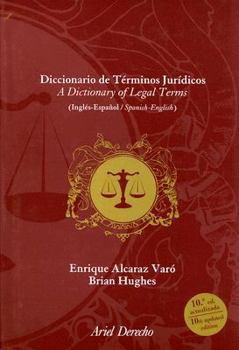 Hardcover Diccionario de Terminos Juridicos/A Dictionary of Legal Terms: Ingles-Espanol/Spanish-English Book