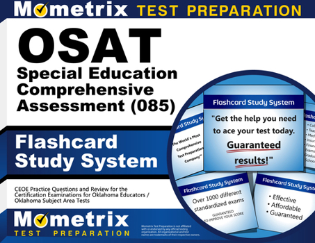 Misc. OSAT Special Education Comprehensive Assessment (085) Flashcard Study System: CEOE Practice Questions and Review for the Certification Examinations fo Book