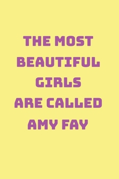 Amy Fay Girl Woman Notebook: Graph Paper Journal 6x9 - 120 Pages