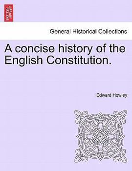 Paperback A Concise History of the English Constitution. Book