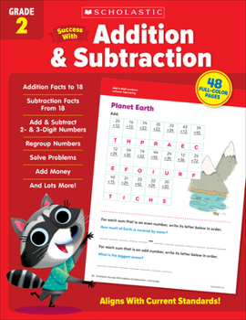 Paperback Scholastic Success with Addition & Subtraction Grade 2 Workbook Book