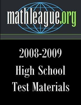 Paperback High School Test Materials 2008-2009 Book