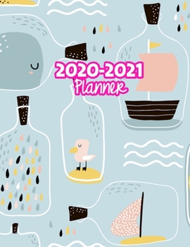 2020-2021 Planner: Two Year Calendar Organizer and Goal Journal | January 2020 - December 2021 Daily, Weekly and Monthly Planner Book with Back Sticker Expression Wall for 2 Years | Design Code 899897