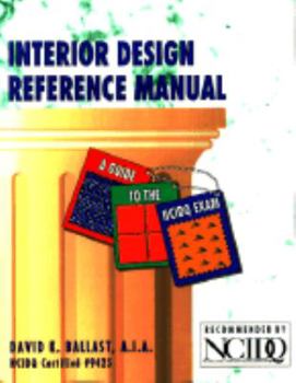 Paperback Interior Design Reference Manual: A Guide to the NCIDQ Exam Book