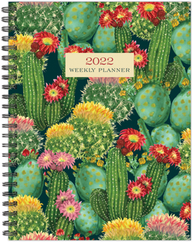 Spiral-bound Cactus 2022 6.5 X 8.5 Softcover Weekly Planner Book